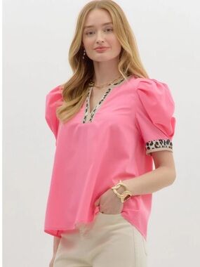 Entro Puff Sleeve Blouse
